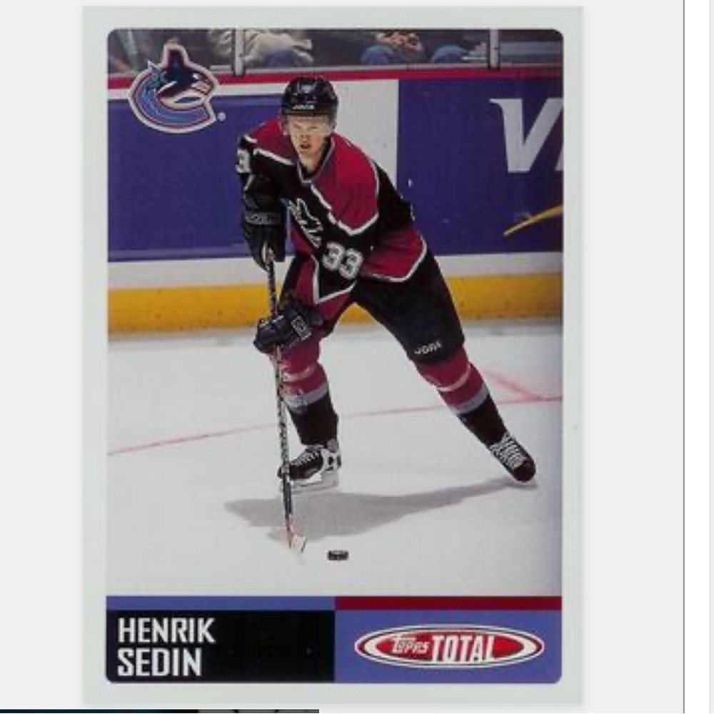2002-03 Topps Total #12 Henrik Sedin